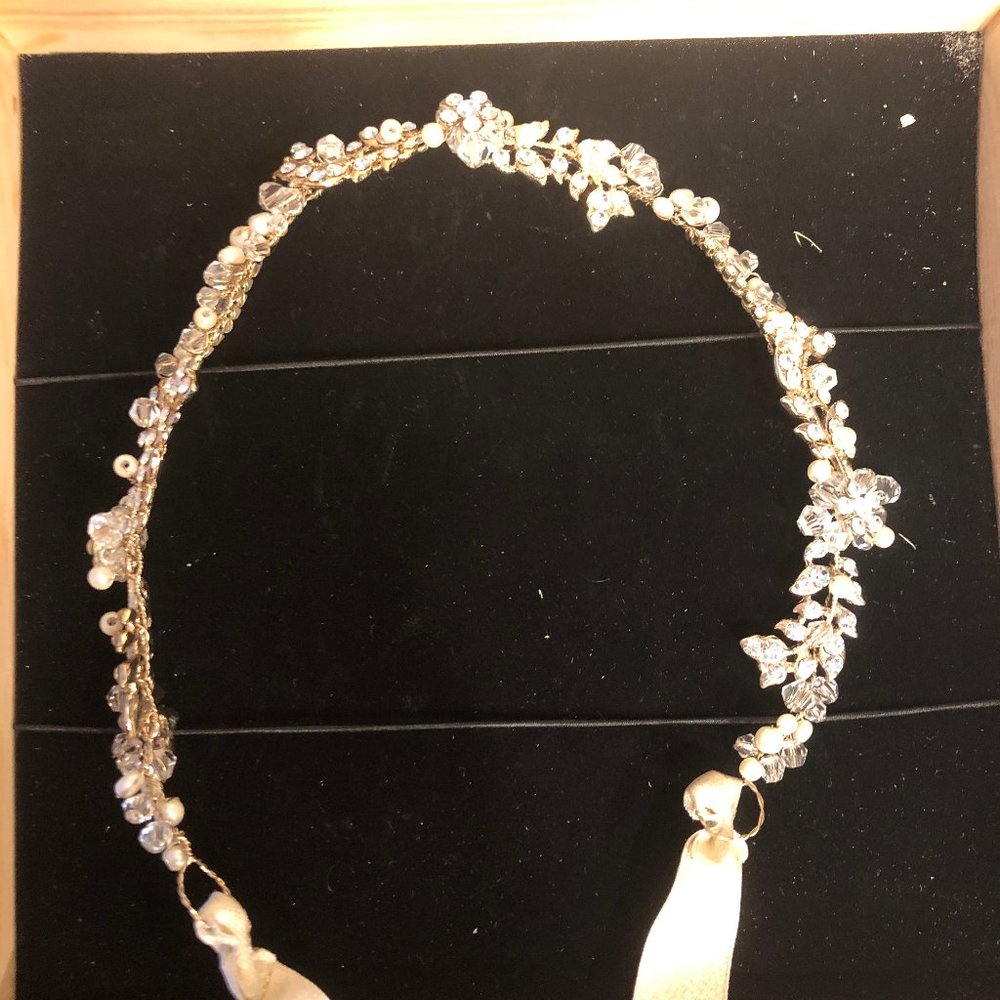 BHLDN Justin & Taylor handcrafted bridal headband